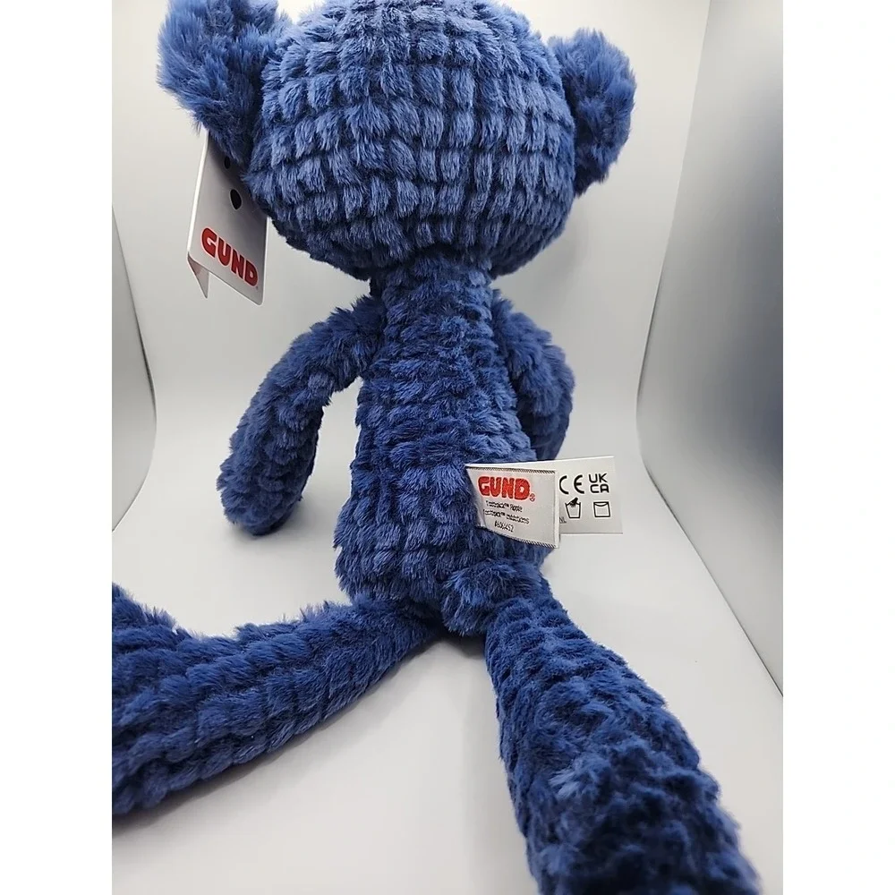 NEW GUND Toothpick Ripple  Teddy Bear Stuffed Animal for Ages 1 and Up  Navy